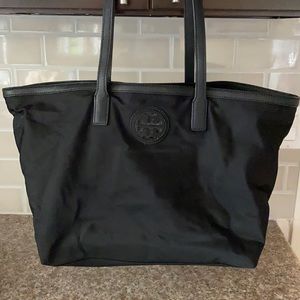 Tory Burch vinyl tote.